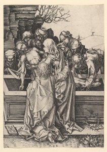 Złożenie do grobu Chrystusa, ca. 1435-1491. autorstwa Martin Schongauer