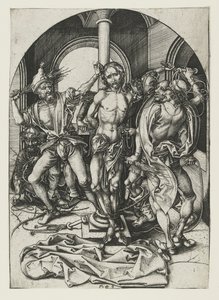 Biczowanie, koniec XV wieku autorstwa Martin Schongauer