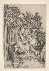 Ucieczka do Egiptu autorstwa Martin Schongauer