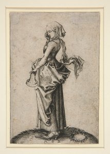 Głupia Dziewica autorstwa Martin Schongauer