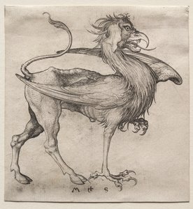 Gryf, 1400. autorstwa Martin Schongauer