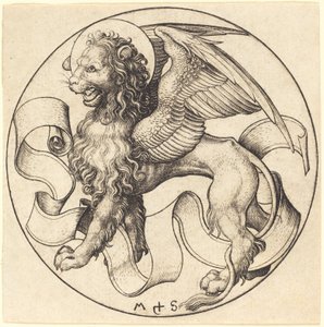 Lew św. Marka autorstwa Martin Schongauer