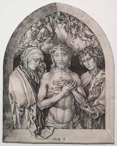 Mąż boleści. autorstwa Martin Schongauer