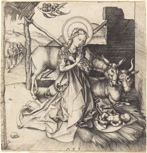 Narodzenie Chrystusa autorstwa Martin Schongauer