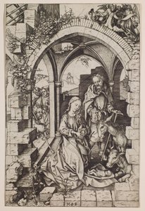 Narodzenie Chrystusa autorstwa Martin Schongauer