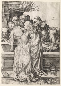 Pasja: złożenie do grobu autorstwa Martin Schongauer