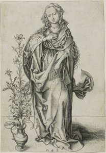 Dziewica Zwiastowania autorstwa Martin Schongauer