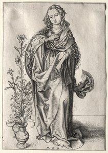Dziewica Zwiastowania autorstwa Martin Schongauer