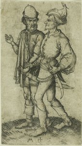 Dwóch Maurów w rozmowie autorstwa Martin Schongauer
