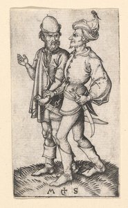 Dwóch Turków, ca. 1435-1491. autorstwa Martin Schongauer