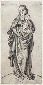 Dziewica i Dziecko. autorstwa Martin Schongauer