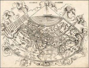 Ptolemejska mapa świata z 1513 r. autorstwa Martina Waldseemüllera autorstwa Martin Waldseemuller