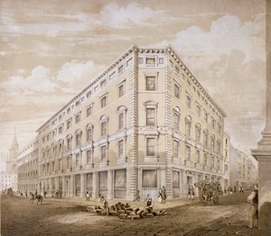 Gresham Street, City of London, 1840. autorstwa Martin and Hood