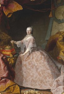 Niemcy: Cesarzowa Austrii Maria Teresa w wieku 35 lat