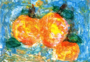Pomarańczowe jagody zimą