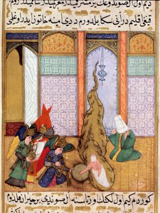 Narodziny proroka Mahometa Miniatura zaczerpnięta z „Siyer-i Nebi” (Siyer i Nebi) poematu opowiadającego o życiu proroka Mahometa napisany przez Mustafę, syna Jusufa d