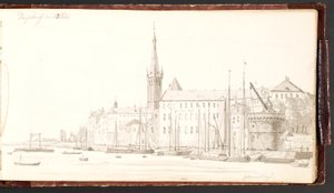 Düsseldorf widziany z Renu