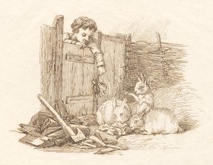 Ilustracja do „Pół setki bajek dla dzieci” autorstwa Hey autorstwa Martinus Rørbye