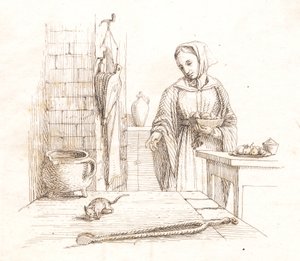 Ilustracja do „Pół setki bajek dla dzieci” autorstwa Hey autorstwa Martinus Rørbye