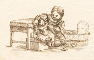 Ilustracja do „Pół setki bajek dla dzieci” autorstwa Hey autorstwa Martinus Rørbye