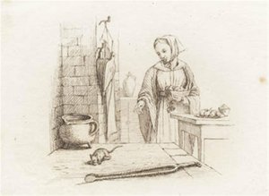 Ilustracja do „Pół setki bajek dla dzieci” autorstwa Hey autorstwa Martinus Rørbye