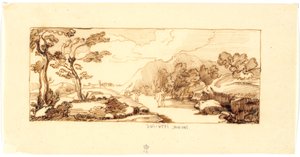 Landschaft mit biblischem Motiv autorstwa Martinus Rørbye