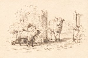 Ilustracja do „Pół setki bajek dla dzieci” autorstwa Hey autorstwa Martinus Rørbye
