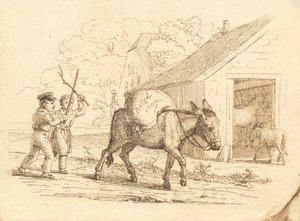 Ilustracja do „Pół setki bajek dla dzieci” autorstwa Hey autorstwa Martinus Rørbye
