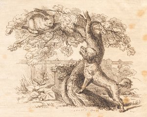Ilustracja do „Pół setki bajek dla dzieci” autorstwa Hey autorstwa Martinus Rørbye
