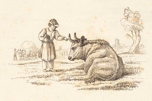 Ilustracja do „Pół setki bajek dla dzieci” autorstwa Hey autorstwa Martinus Rørbye