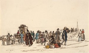 Studiuj dla „Most okrętowy w Horten w Christiania Fiorden” autorstwa Martinus Rørbye