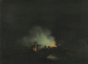 Holandia: Przejazd Matthijsa Beelaertsa, dowódcy Gwardii Narodowej, do Papendrecht w nocy 22 listopada 1813 r.