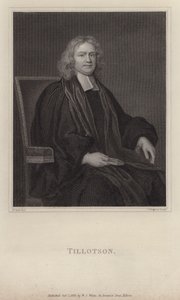 John Tillotson, arcybiskup Canterbury (grafika) autorstwa Mary (after) Beale