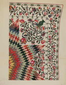 Patchwork i kołdra z aplikacjami