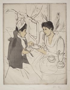 Popołudniowe przyjęcie herbaciane autorstwa Mary Cassatt