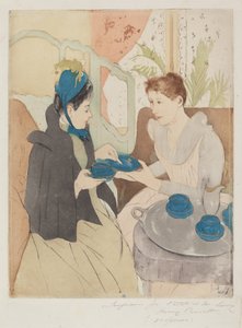 Podwieczorek, 1890-1891. autorstwa Mary Cassatt