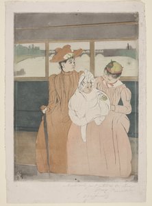 W omnibusie autorstwa Mary Cassatt