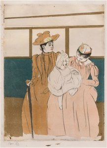 W omnibusie autorstwa Mary Cassatt