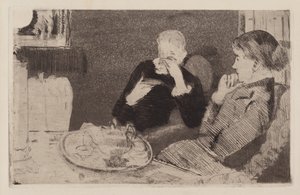Lidia i jej matka przy herbacie, 1882. autorstwa Mary Cassatt