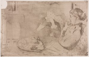 Lidia i jej matka przy herbacie, ok. 1930 r. 1880. autorstwa Mary Cassatt