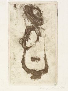 Mademoiselle Luguet w płaszczu i kapeluszu, ok. 1930 r. 1883 autorstwa Mary Cassatt