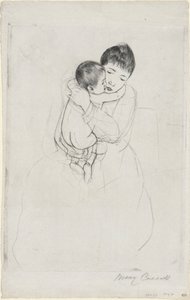 Matczyna pieszczota autorstwa Mary Cassatt