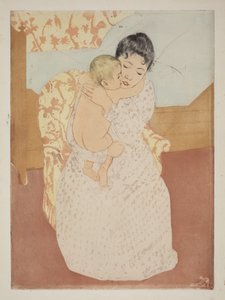 Matczyna pieszczota autorstwa Mary Cassatt