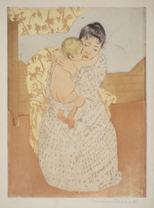 Matczyna pieszczota autorstwa Mary Cassatt