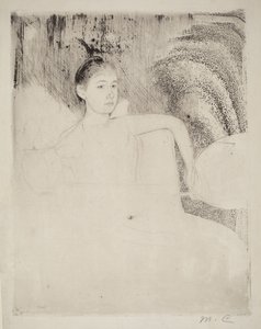 Mimi z japońskim wachlarzem autorstwa Mary Cassatt