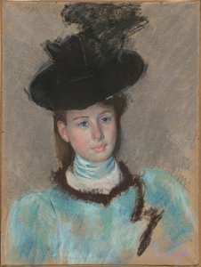 Czarny kapelusz autorstwa Mary Cassatt