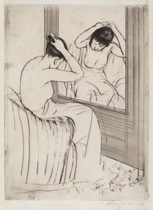 Fryzura, 1890-1891. autorstwa Mary Cassatt