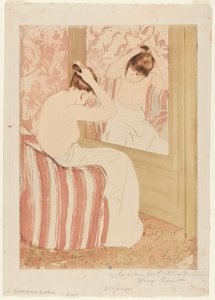 Fryzura, 1890-1891. autorstwa Mary Cassatt