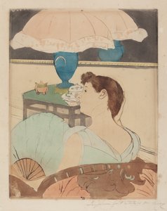 Lampa, 1890-1891. autorstwa Mary Cassatt