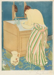 Kąpiąca się kobieta autorstwa Mary Cassatt